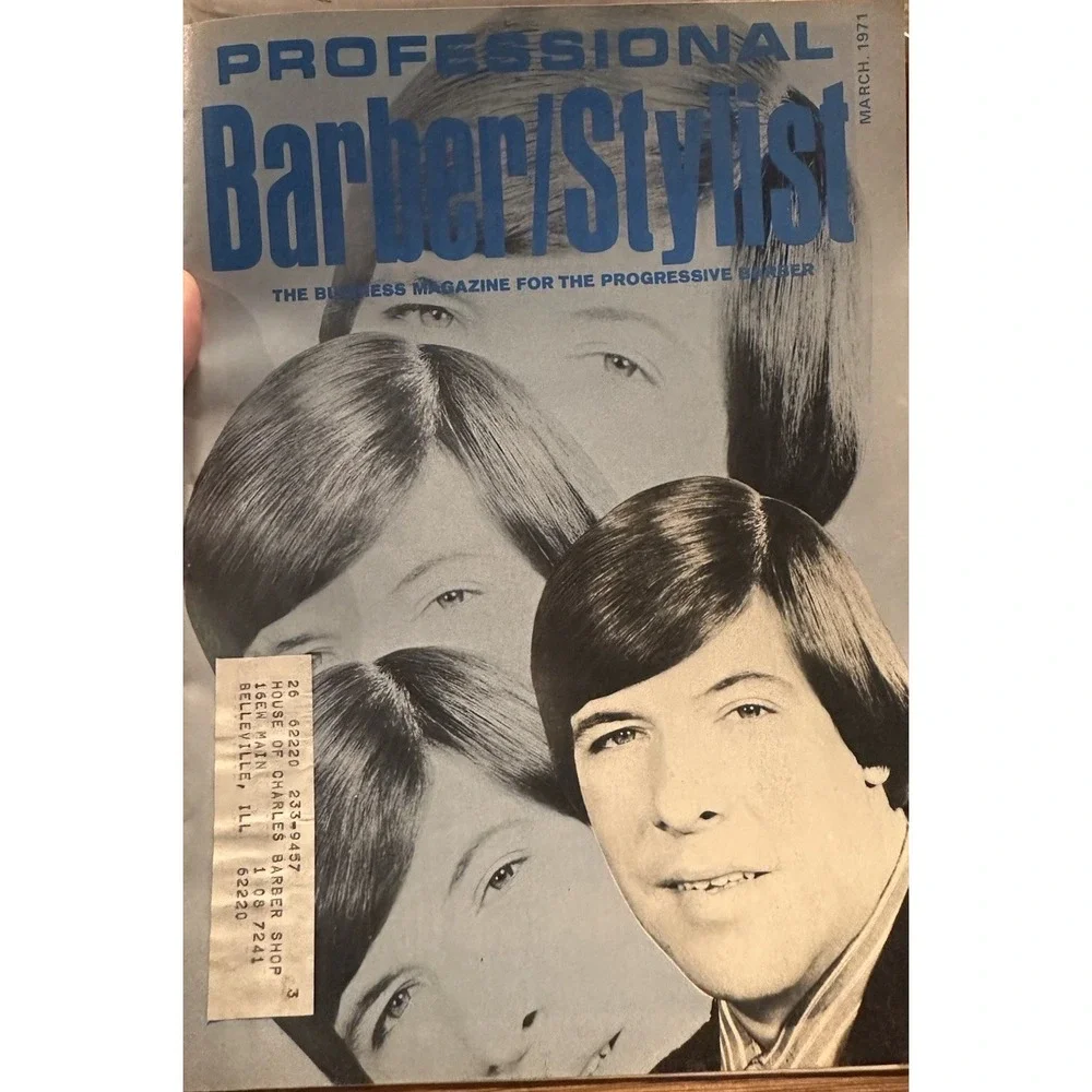 Lot of 3 Vintage 1970s Hair Fashion Magazines Barber Stylist Vidal Sassoon
